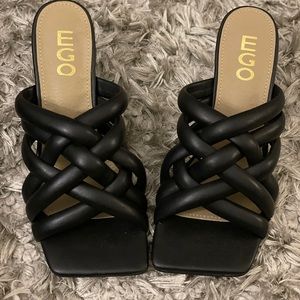 Black Strappy Sandals